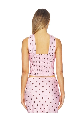 Runaway The Label Blaine Top in Pink. Size L. Also in XS, S, M, XL.