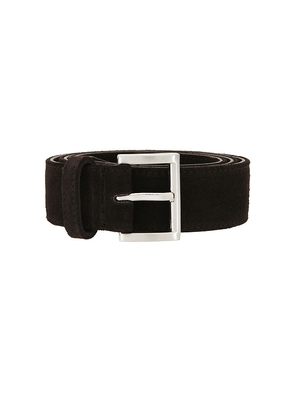 St. Agni Suede Homme Belt in Chocolate. Size XS/S. Also in M/L.
