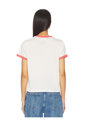 The Laundry Room Coors Fine Banquet Beer Perfect Ringer Tee in White. Size L. Also in S, XS, M, XL.