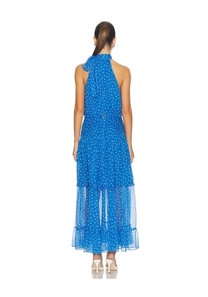 RIXO Abi Dress in Blue. Size L. Also in M.