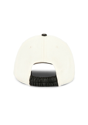 Rag & Bone Harlow Baseball Cap in Ivory.