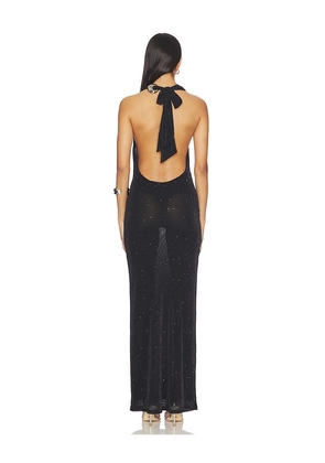 superdown Kincade Halter Maxi Dress in Black. Size L. Also in XS, XL.