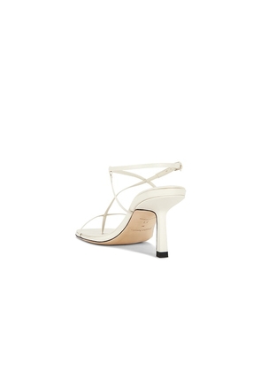 Studio Amelia Cross Front 70 Heel in Cream. Size 37. Also in 38.