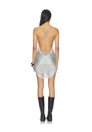 superdown Bronya Mini Dress in Metallic Silver. Size L. Also in S, M.