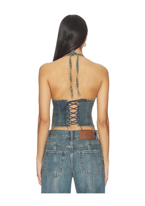 Tiger Mist Riona Top in Blue. Size XL. Also in XS, S, M, L.