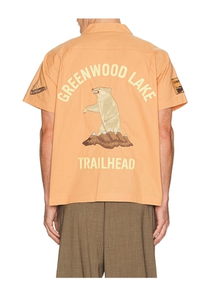 Samuel Zelig Trail Camp Shirt in Orange. Size S. Also in M, L, XL/1X, XXL/2X.