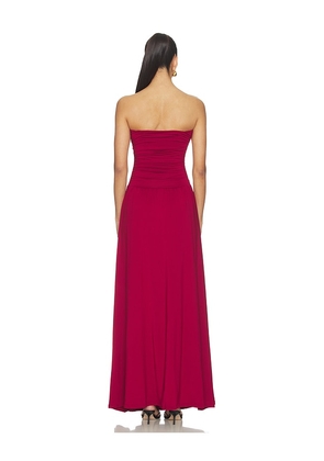 SNDYS Lilana Maxi Dress in Red. Size XXS. Also in S, M, L.