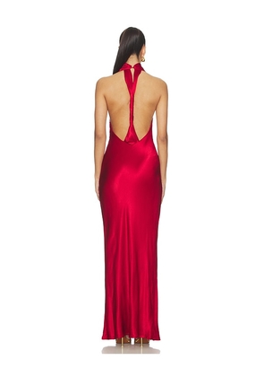 SNDYS Nara Maxi Dress in Red. Size XXS. Also in S, M, L.