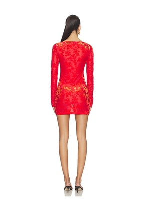 SNDYS Zena Mini Dress in Red. Size XXS. Also in L, M, S, XL, XS, XXL.