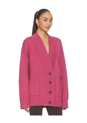 SEROYA Carley Cardigan in Pink. Size XXS. Also in XS, S, M.