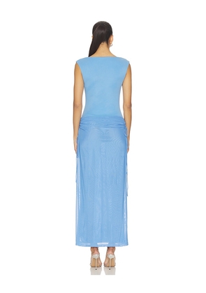 SOVERE Ryen Dress in Blue. Size XS. Also in S, M.