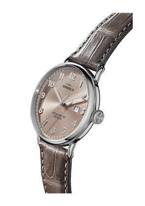 Shinola Canfield 38mm Watch in Brown.