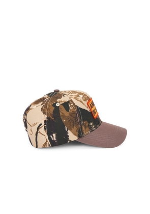 Pleasures Heat Snapback Hat in Brown.