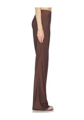 SRG Lennon Silk Pant in Brown. Size L. Also in S, M, XS, XL.