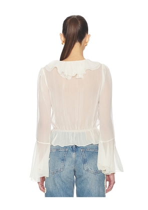 Tularosa Isola Blouse in Ivory. Size L. Also in XXS, XS, S, M.