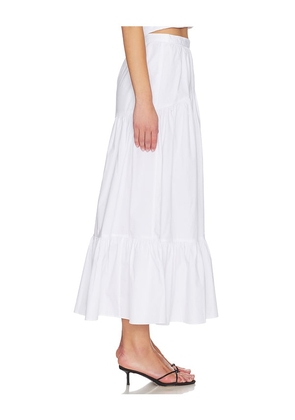 Solid & Striped The Indra Skirt in White. Size L. Also in XS, S, M, XL.