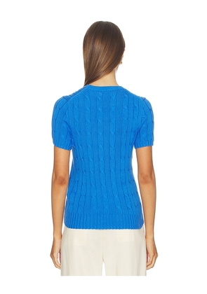 Polo Ralph Lauren Short Sleeve Crew Pullover Sweater in Blue. Size L. Also in XS, XXS.