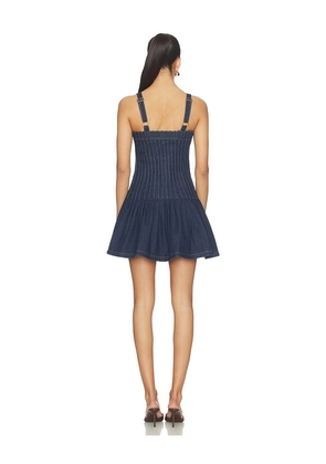 Tularosa Harlow Mini Dress in Blue. Size L. Also in XXS, S, M, XL.