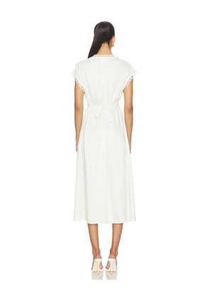 Sleeper The Genus Rosa Satin Dress in Ivory. Size XS. Also in L, S.