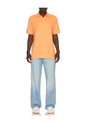 Polo Ralph Lauren Short Sleeve Mesh Polo in Orange. Size L. Also in S, M, XL/1X.