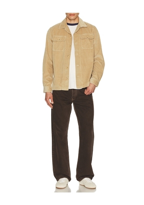Polo Ralph Lauren Wide Wale Corduroy Teton Camp Shirt in Tan. Size L. Also in M, XL/1X, XXL/2X.