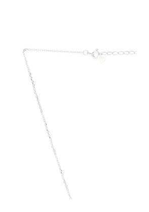 SHASHI Orbit Pendant Necklace in Metallic Silver.