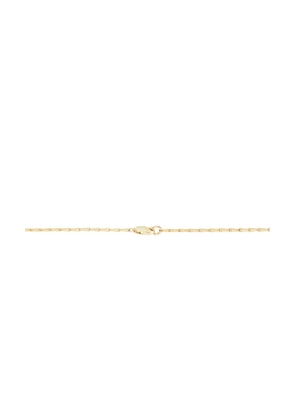 SHASHI Medallion Chain Necklace in Metallic Gold.