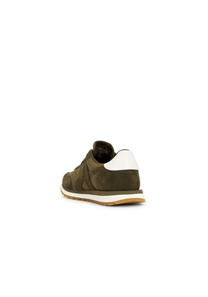 Tory Burch Hank Runner in Olive. Size 10. Also in 6, 6.5, 7, 7.5, 8, 8.5, 9.