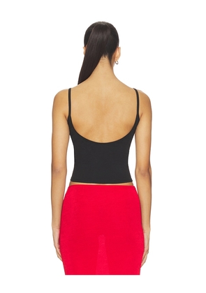 RAT BOI Scoop Back Crop Cami Top in Black. Size L. Also in XS, M, XL.