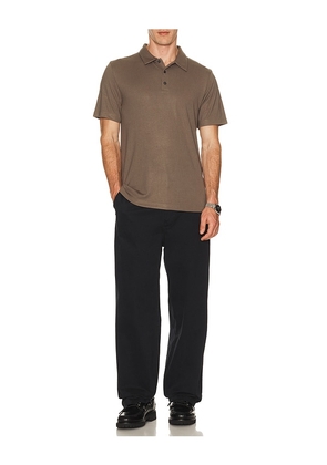 Theory Bron Anemone Milano Polo in Brown. Size S. Also in M, XL/1X, XXL/2X.
