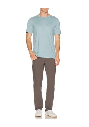 Theory Anemone Milano Essential Tee in Blue. Size S. Also in L, M, XL/1X, XXL/2X.