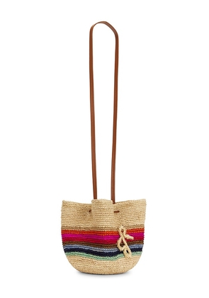 Ruslan Baginskiy Striped Pouch Bag in Neutral.