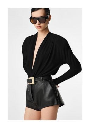 REVOLVE LOS ANGELES Kova Leather Hot Short in Black. Size L. Also in S, XS, M, XL.