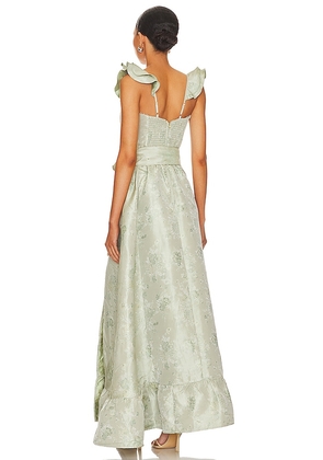 V. Chapman Veronica Gown in Sage. Size 00. Also in 2, 12.