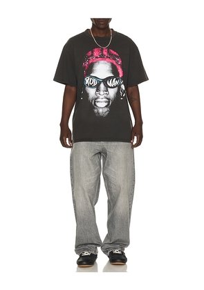 Philcos Dennis Rodman Create Havoc Tee in Black. Size L. Also in S, M.
