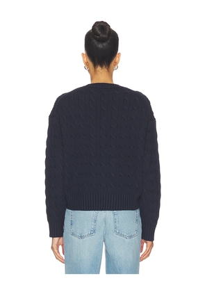 Polo Ralph Lauren Cotton Crewneck Sweater in Navy. Size L. Also in XXS, XS, S, M, XL.