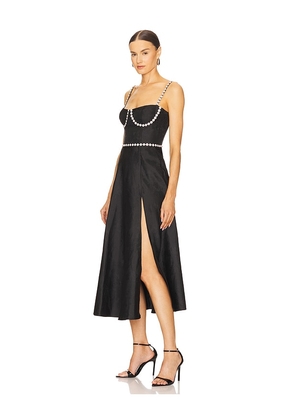 V. Chapman Cora Corset Midi Dress in Black. Size 2. Also in 0, 6.