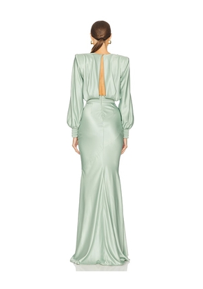 Zhivago Betsy Long Dress in Sage. Size 4. Also in 2.