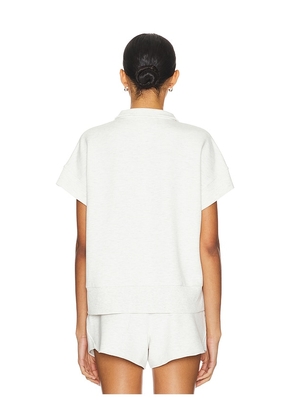 Varley Ritchie Short Sleeve Sweatshirt in Ivory. Size M. Also in S, XL.