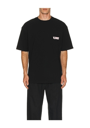 Y,IWO Totally Awesome Pocket Tee in Black. Size M. Also in L, S, XL/1X.