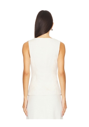 WeWoreWhat Long Line Vest in Ivory. Size 2. Also in 0.
