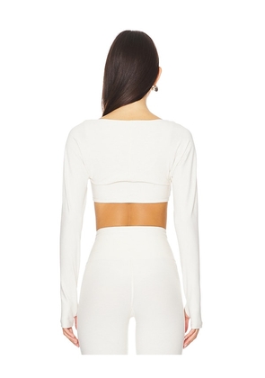 YEAR OF OURS Stretch Shrug in Ivory. Size M. Also in L.