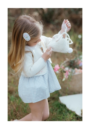 Wild Wawa Kids Crochet Purse in Cream.