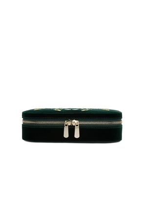 WOLF Zoe Travel Zip Case in Green.