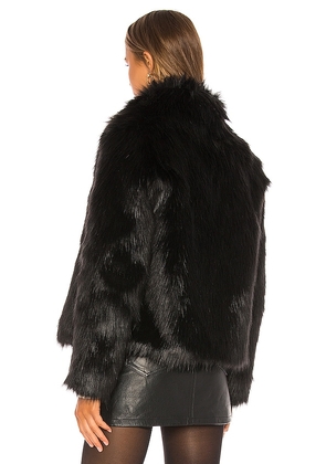 Unreal Fur Unreal Faux Fur Delish Jacket in Black. Size M. Also in S, XS, L, XL.