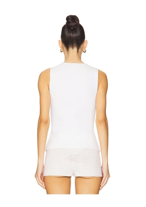 WeWoreWhat Twist Front Flyaway Tank in White. Size M. Also in L.