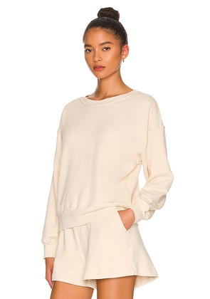 WellBeing + BeingWell Goldie Sweatshirt in Cream. Size M. Also in L, XL.