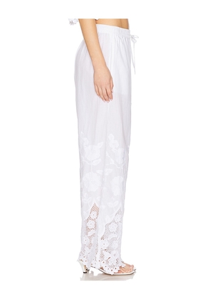 vitamin A Flora Pant in White. Size M. Also in S.