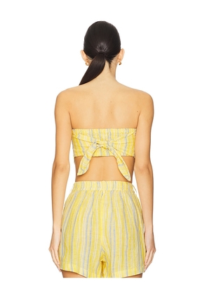 vitamin A Joni Scarf Top in Yellow. Size M. Also in S, L.