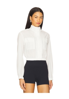 WellBeing + BeingWell Aspyn Cropped Jacket in White. Size M. Also in XXS, XL.